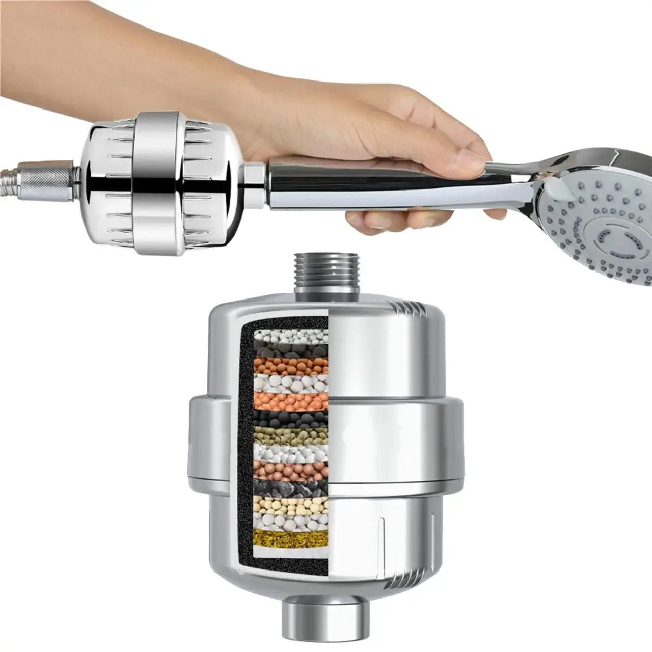 Hard Water Softener & Shower Filter | Tap , Bathroom Water Filter | Ideal for Borewell,Tanker Water